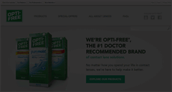 Desktop Screenshot of opti-free.com